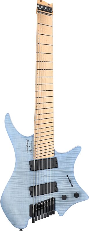 Strandberg Boden Standard NX 8 Electric Guitar, 8-String (with Gig Bag), Blue, Full Straight Front