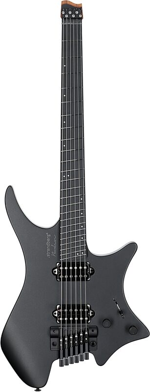 Strandberg Boden Metal NX 6 Tremolo Electric Guitar (with Gig Bag), Black Green, Full Straight Front