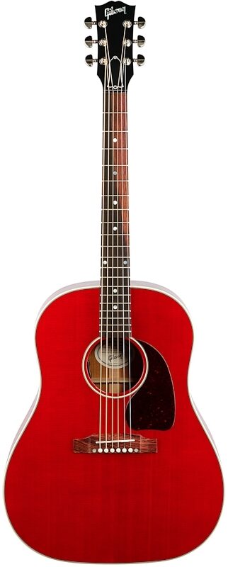 Gibson J-45 Standard Acoustic-Electric Guitar (with Case), Cherry, Full Straight Front