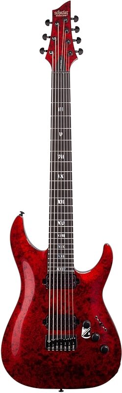 Schecter C7 Apocalypse Electric Guitar, 7-String, Red Reign, Full Straight Front