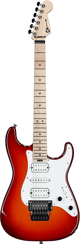 Charvel Pro-Mod SoCal Style 1 SC3 HSH FR Electric Guitar, Cherry Kiss Burst, Full Straight Front
