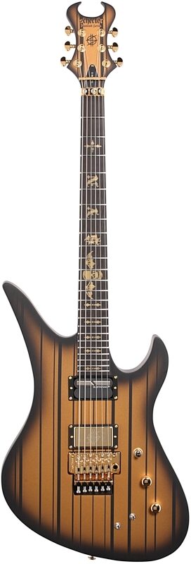 Schecter Synyster Gates Custom S Electric Guitar, Satin Goldburst, Full Straight Front