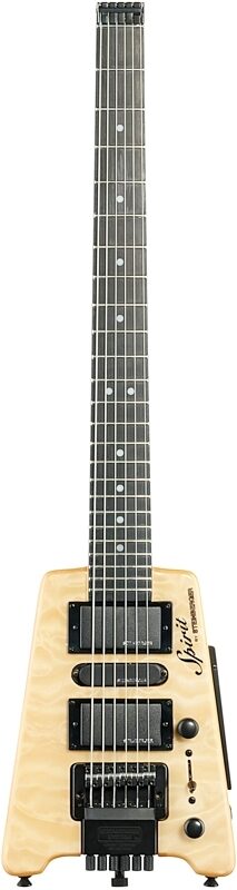 Steinberger GT-PRO Quilt Deluxe Electric Guitar (with Gig Bag), Natural, Full Straight Front