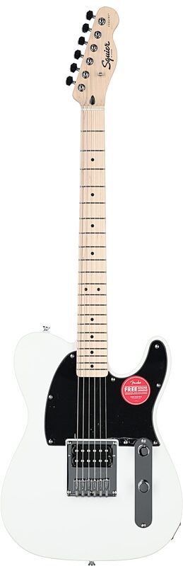 Squier Sonic Esquire Electric Guitar, Arctic White, Full Straight Front