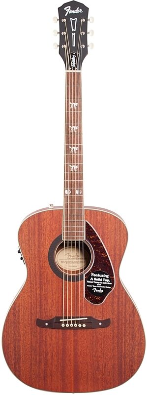 Fender Tim Armstrong Hellcat Acoustic-Electric Guitar, Natural, Full Straight Front