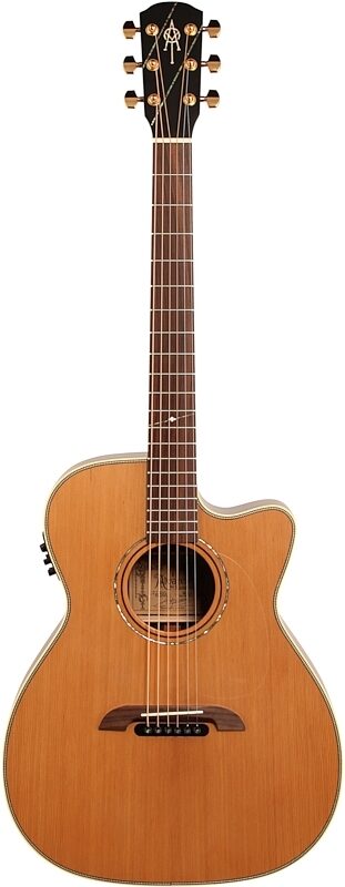 Alvarez WY1 Yairi Folk Cutaway Acoustic-Electric Guitar (with Case), Natural, Full Straight Front