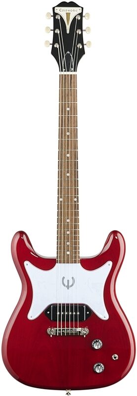 Epiphone Coronet Electric Guitar, Cherry, Full Straight Front