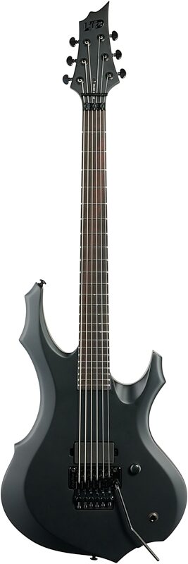 ESP LTD F Black Metal Electric Guitar, New, Full Straight Front