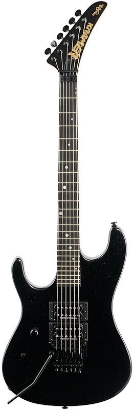Kramer Nightswan Electric Guitar, Left-Handed, Jet Black Metallic, Full Straight Front