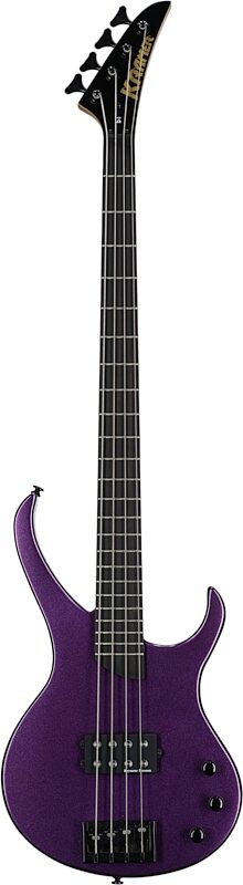 Kramer Disciple D1 Modern Collection Electric Bass, Thundercracker Purple, Full Straight Front