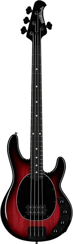 Ernie Ball Music Man StingRay Special Electric Bass (with Case), Raspberry Burst, Full Straight Front