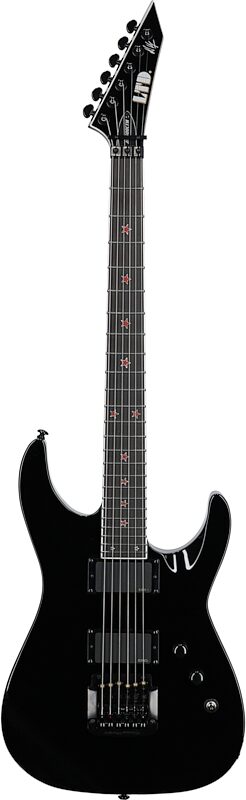ESP LTD Jeff Hanneman JH-600 CTM Electric Guitar (with Case), Black, Full Straight Front