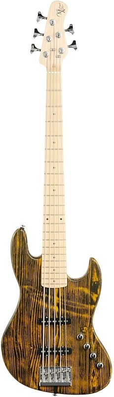 Michael Kelly Element 5OP Electric Bass Guitar, Trans Yellow, Full Straight Front