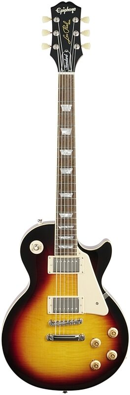 Epiphone Les Paul Standard 50s Electric Guitar, Vintage Sunburst, Full Straight Front