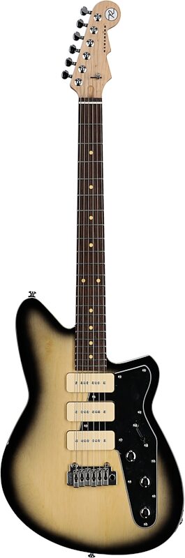Reverend Jetstream 390 Electric Guitar, Korina Burst, Rosewood Fretboard, Full Straight Front