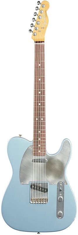 Fender Chrissie Hynde Telecaster Electric Guitar (with Case), Ice Blue Metal, Full Straight Front