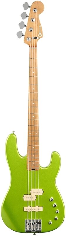 Charvel Pro-Mod San Dimas PJ IV Electric Bass, Lime Green, Full Straight Front