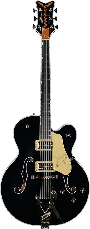 Gretsch G6136TG Players Edition Falcon Electric Guitar (with Case), Midnight Sapphire, USED, Blemished, Full Straight Front