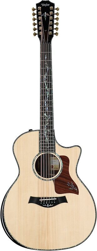 Taylor PS54ce Acoustic-Electric Guitar, 12-String (with Case), Shaded Edgeburst, Full Straight Front