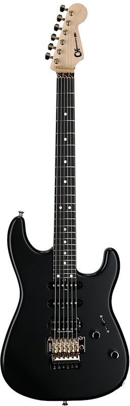 Charvel MJ San Dimas Style 1 HSS Electric Guitar, Satin Black, Full Straight Front