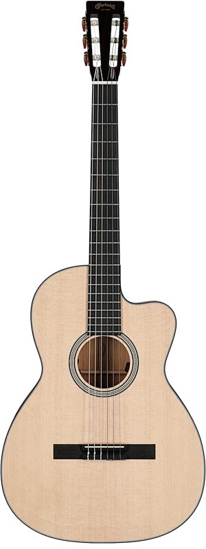 Martin 000C12-16E Nylon-String Acoustic-Electric Guitar (with Soft Case), New, Full Straight Front