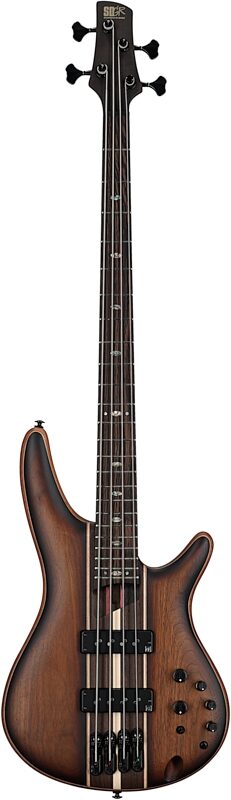 Ibanez SR1350B Premium Electric Bass (with Gig Bag), Dual Mocha Burl, Full Straight Front