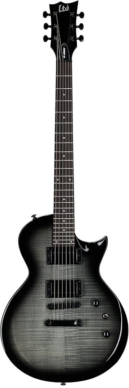 ESP LTD EC-200DX FM Electric Guitar, Charcoal Burst, Full Straight Front