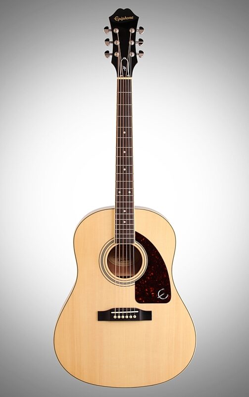 Epiphone J45 Studio Solid Top Acoustic Guitar, Natural, Full Straight Front