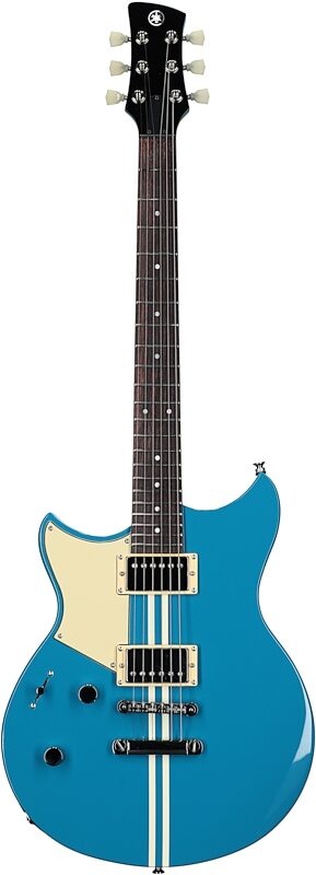 Yamaha Revstar Element RSE20L Left-Handed Electric Guitar, Swift Blue, Full Straight Front