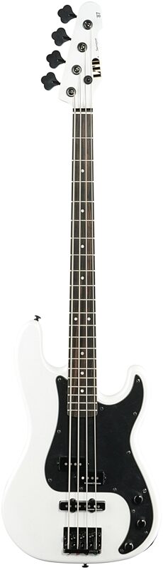 ESP LTD Surveyor 87 Electric Bass, Pearl White, Full Straight Front