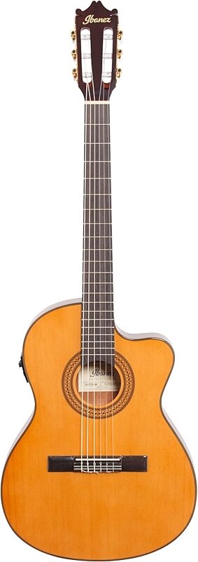 Ibanez GA5TCE Classical Cutaway Acoustic-Electric Guitar, New, Full Straight Front