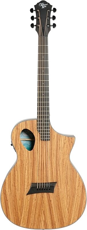 Michael Kelly Forte Exotic Zebra Acoustic-Electric Guitar, Scratch and Dent, Full Straight Front