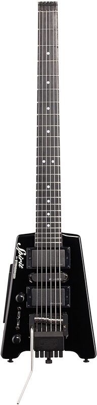 Steinberger Spirit GT PRO Deluxe Electric Guitar, Left-Handed (with Gig Bag), Black, Full Straight Front