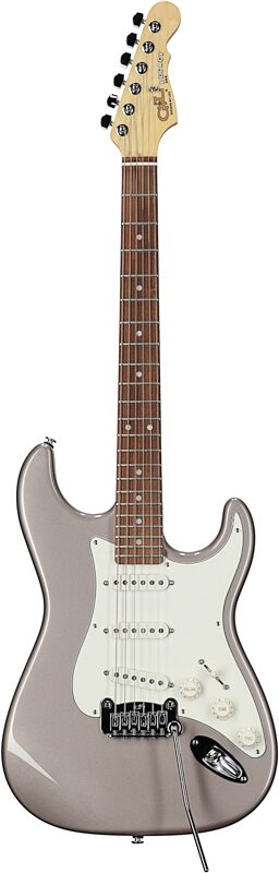 G&L Fullerton Deluxe Legacy Electric Guitar, with Caribbean Rosewood fretboard (with Gig Bag), Shoreline Gold, Full Straight Front