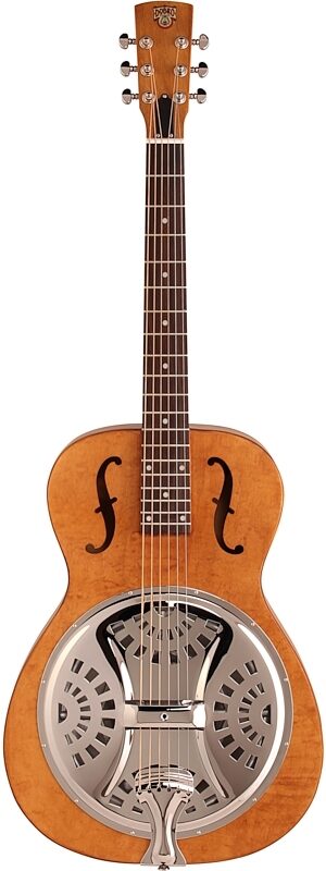 Epiphone Dobro Hound Dog Roundneck Resonator Guitar, Vintage Brown, Full Straight Front