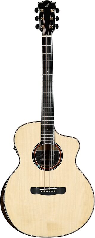 Merida Wave Grand Concert Acoustic-Electric Guitar (with Gig Bag), New, Full Straight Front