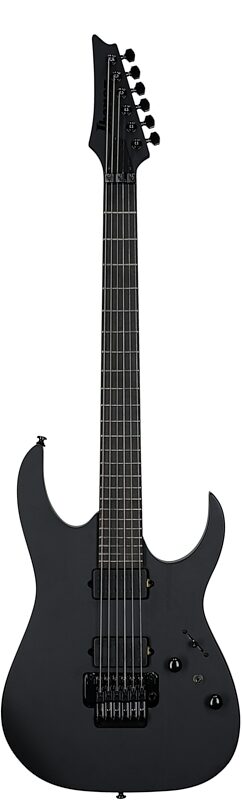 Ibanez RGRB620 Iron Label Electric Guitar, Black Flat, Full Straight Front