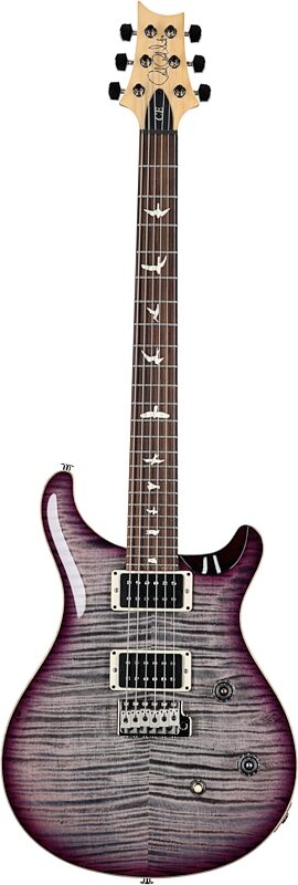 PRS Paul Reed Smith CE24 Electric Guitar (with Gig Bag), Faded Gray Black Purple Burst, Full Straight Front