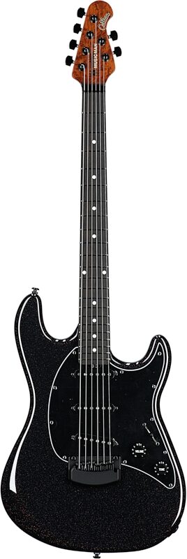 Ernie Ball Music Man Cutlass HT SSS Electric Guitar (with Case), Dark Rainbow, with Mono Bag, Full Straight Front
