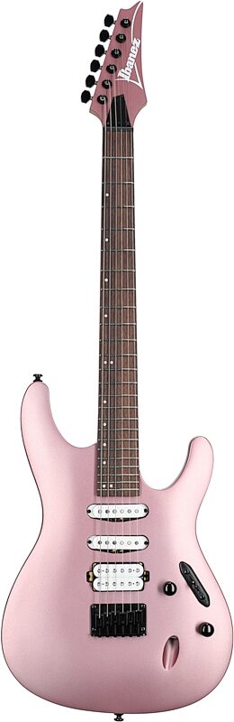 Ibanez S561 Electric Guitar, Pink Gold Metallic Matte, Full Straight Front