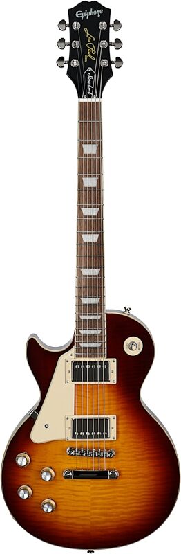 Epiphone Inspired by Gibson Les Paul Standard '60s Electric Guitar, Left-Handed (with Gig Bag), Iced Tea, Full Straight Front