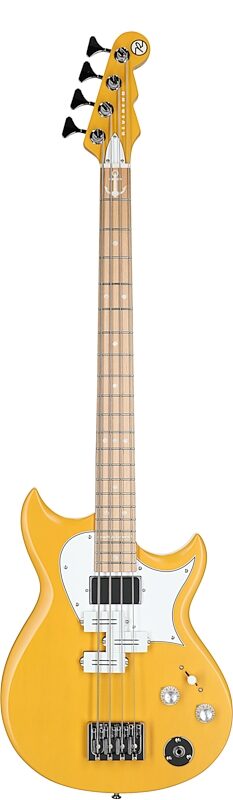 Reverend Mike Watt Wattplower MKII Electric Bass, Yellow, Full Straight Front