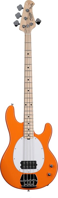 Sterling Intro Series StingRay Electric Bass, Sunrise Orange, Full Straight Front