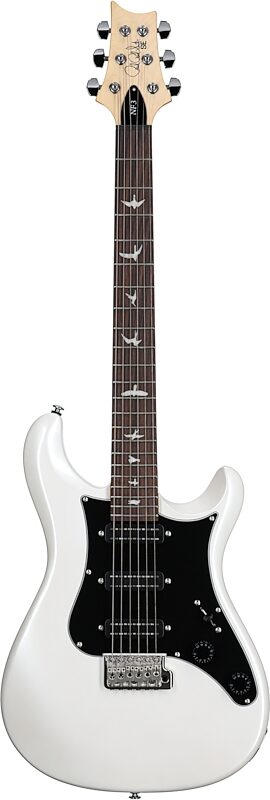 PRS Paul Reed Smith SE NF3 Electric Guitar, Rosewood Fingerboard (with Gig Bag), Pearl White, Full Straight Front
