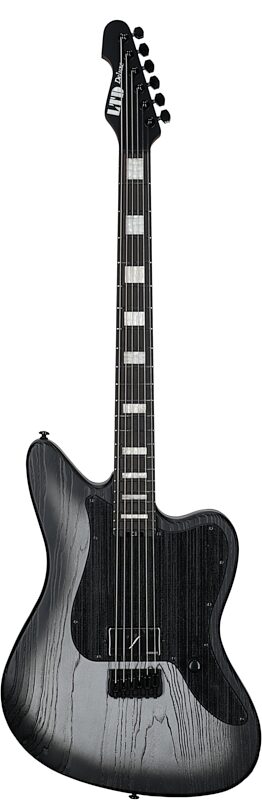 ESP LTD XJ-1 Baritone Electric Guitar, Silver Blast, Full Straight Front
