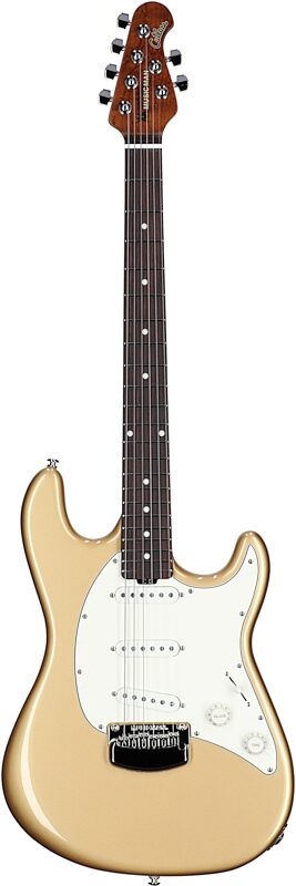 Ernie Ball Music Man Cutlass HT SSS Electric Guitar (with Case), Golden Delicious, Full Straight Front