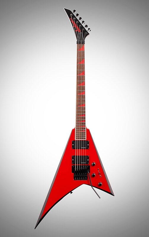 Jackson X Series Rhoads RRX24 Electric Guitar, with Laurel Fingerboard, Red with Black Bevel, Full Straight Front
