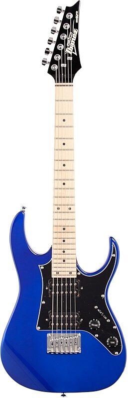 Ibanez GRGM21M Mikro Electric Guitar, Jewel Blue, Full Straight Front