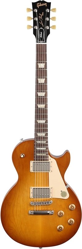 Gibson Les Paul Tribute Electric Guitar (with Soft Case), Satin Honey Burst, 18-Pay-Eligible, Full Straight Front