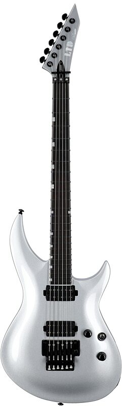 ESP LTD H3-1000FR Electric Guitar (with Seymour Duncan Pickups), Metallic Silver, Blemished, Full Straight Front